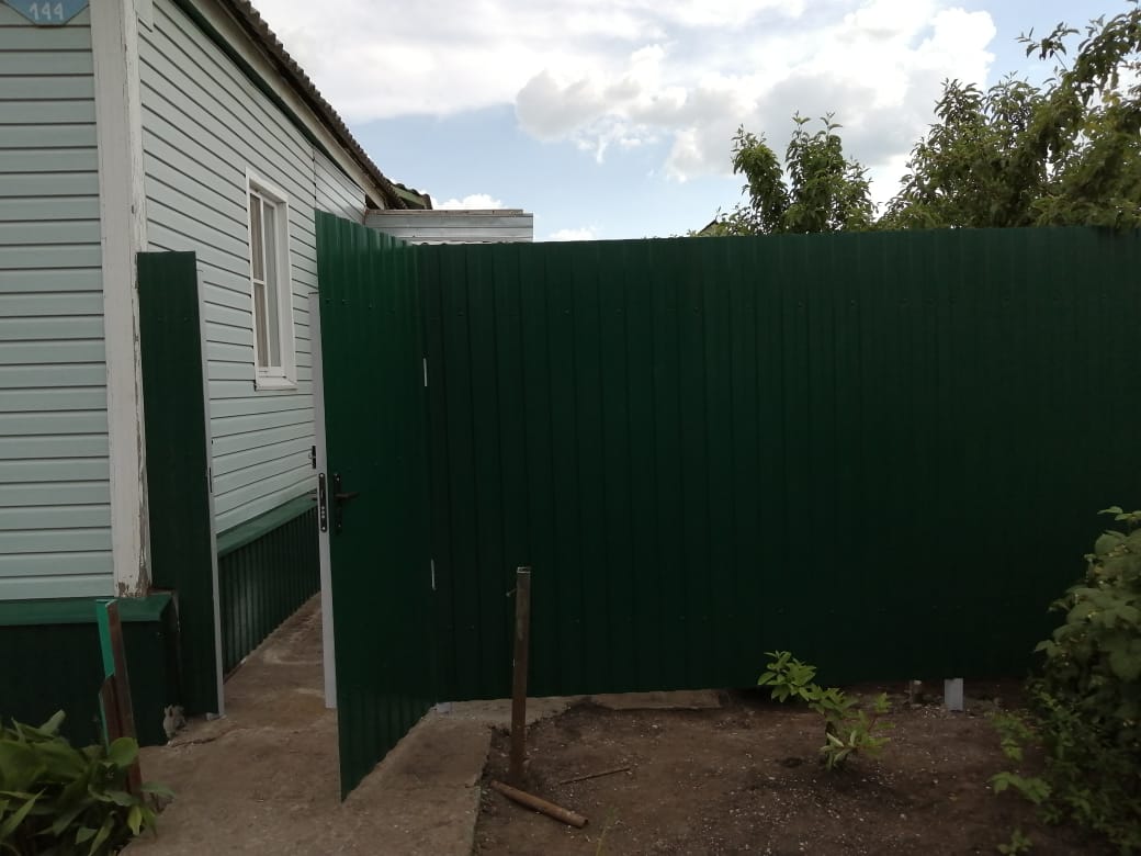 Комбинированный забор 25м штакетник и профлист, ворота, калитка фото9 в Алматы
