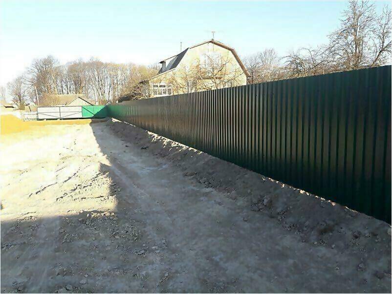 Забор, ворота, калитка из зеленого профлиста 150м фото 4 в Алматы