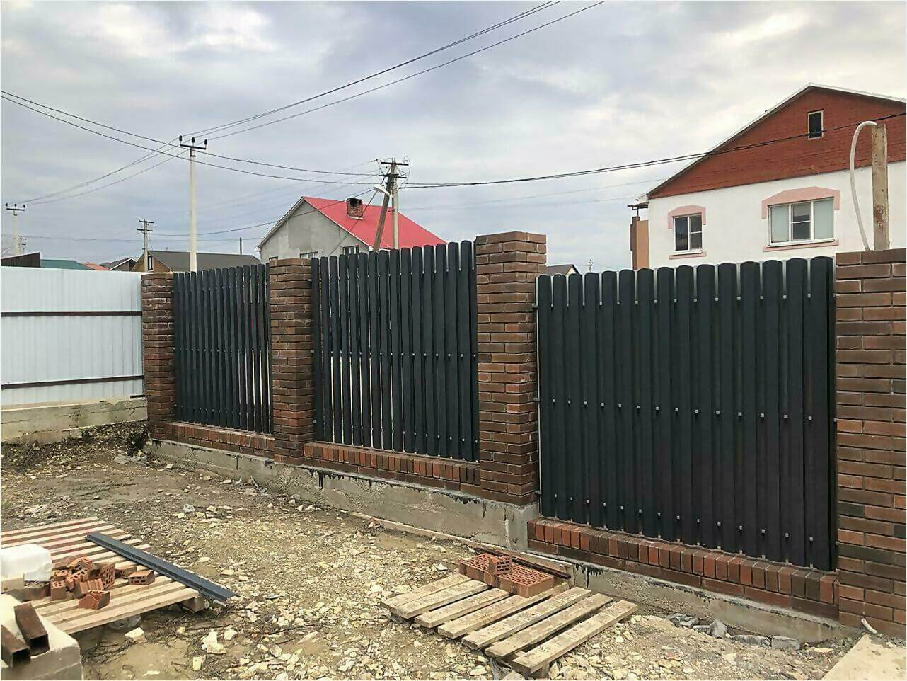 Забор из штакетника 115м фото3 в Алматы