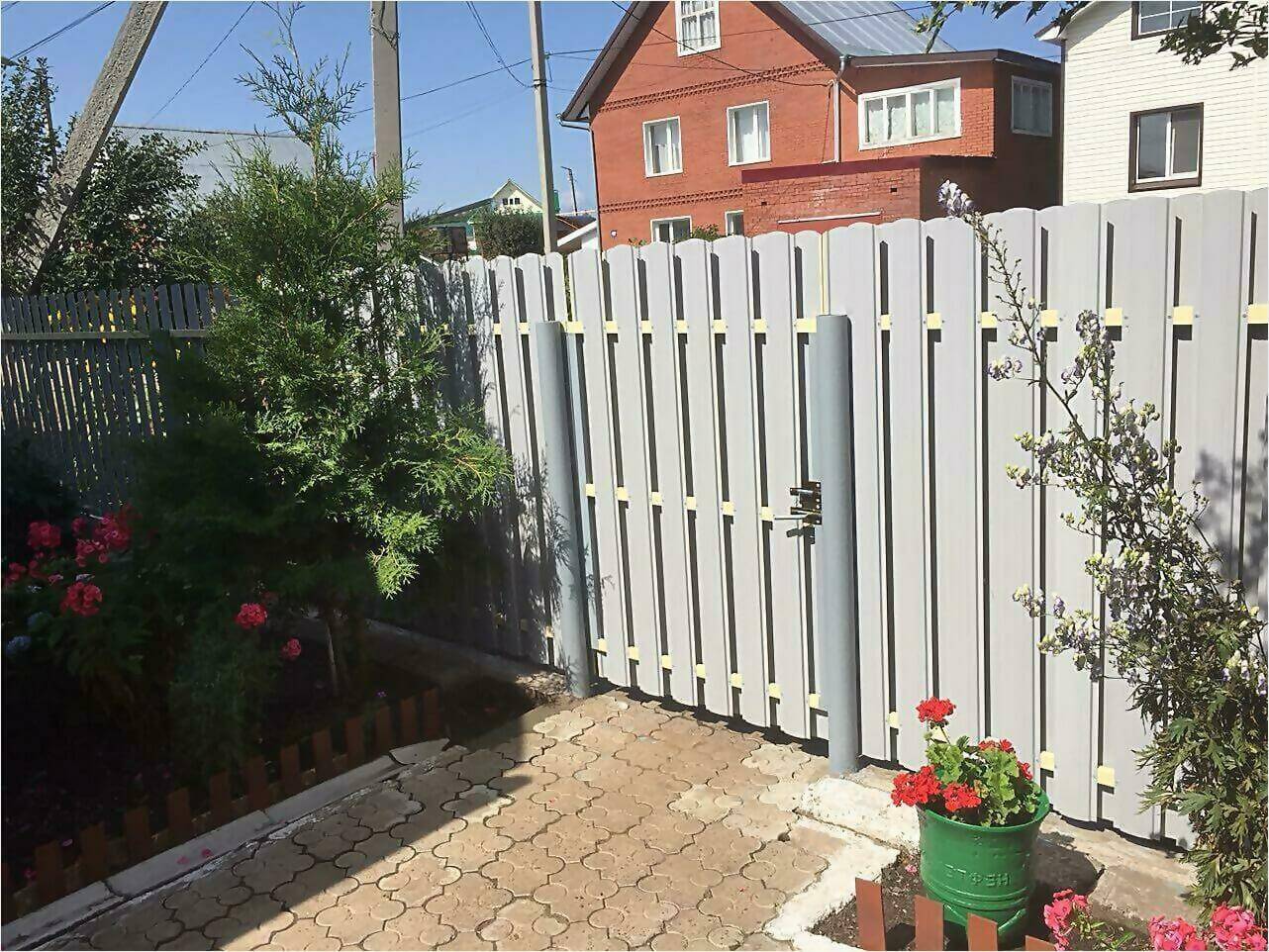 Забор из штакетника 65м фото4 в Алматы