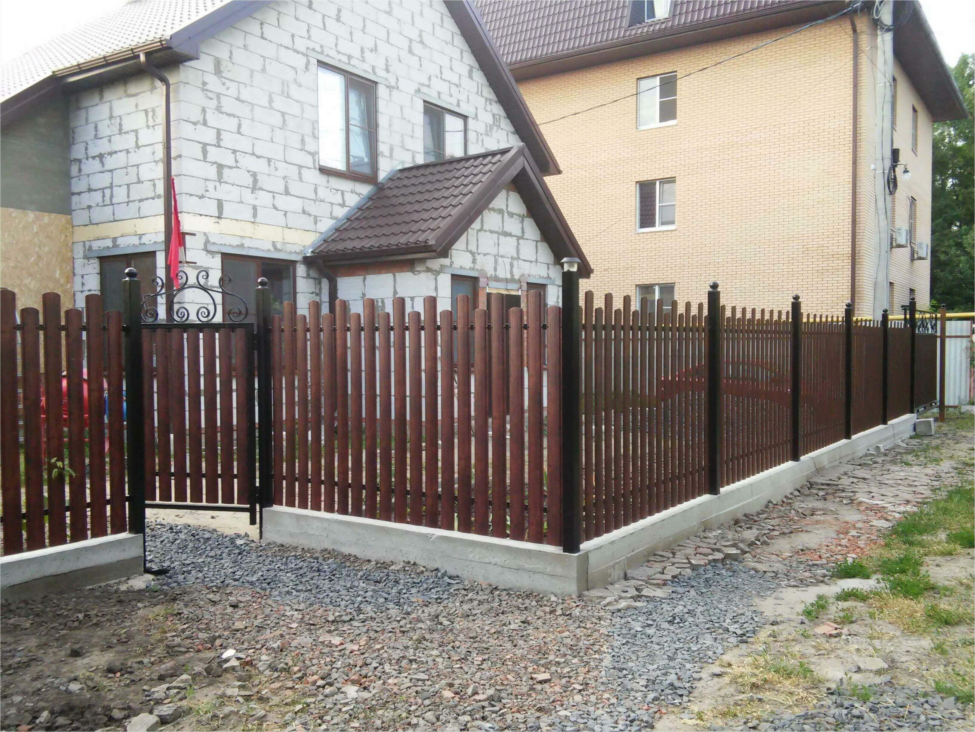 Забор из штакетника 90м фото5 в Алматы