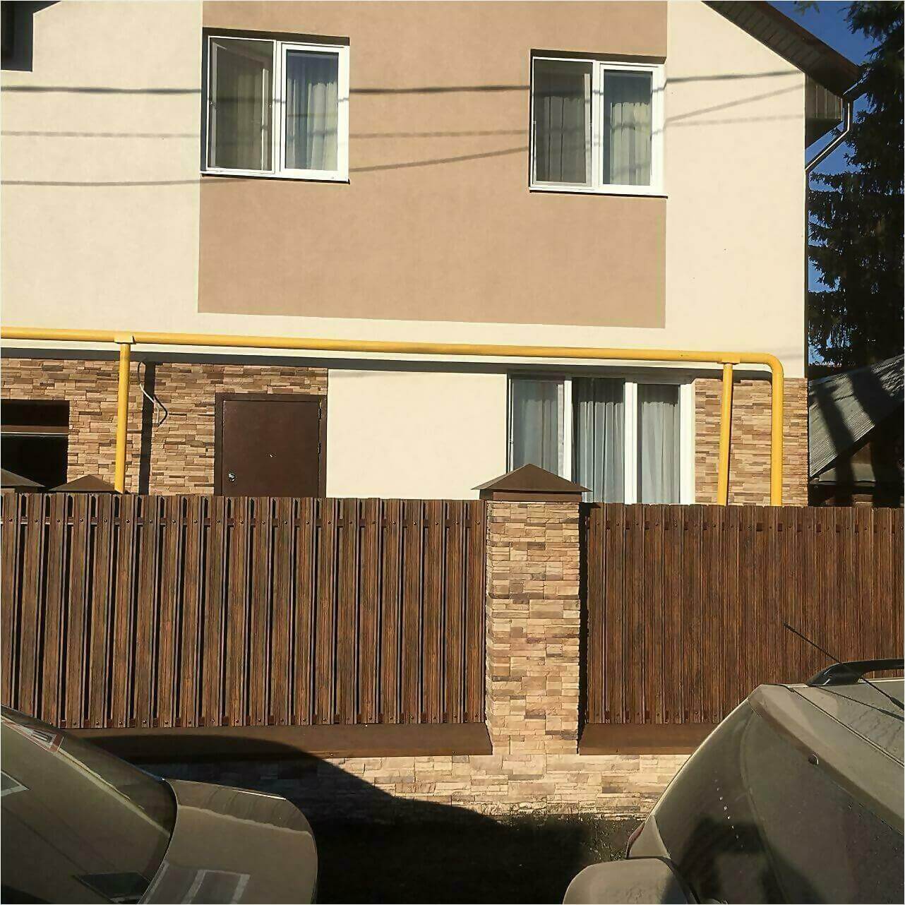 забор из штакетника 70м каштан фото1 в Алматы