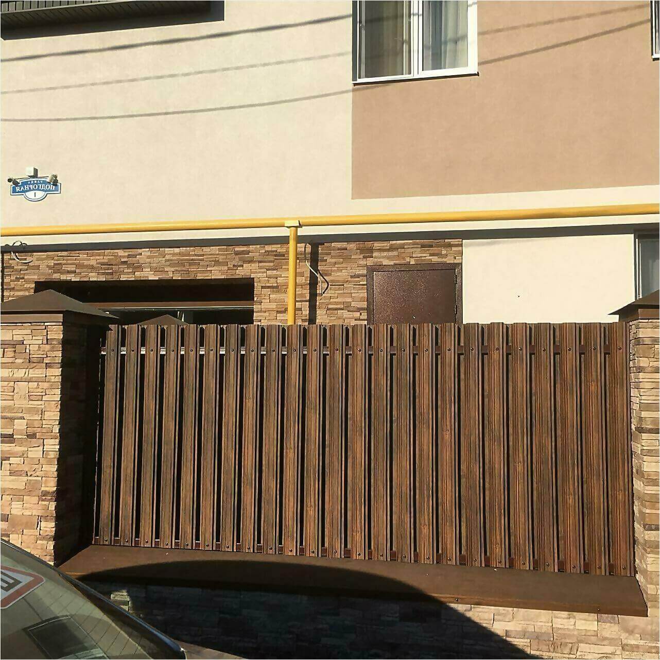 забор из штакетника 70м каштан фото2 в Алматы