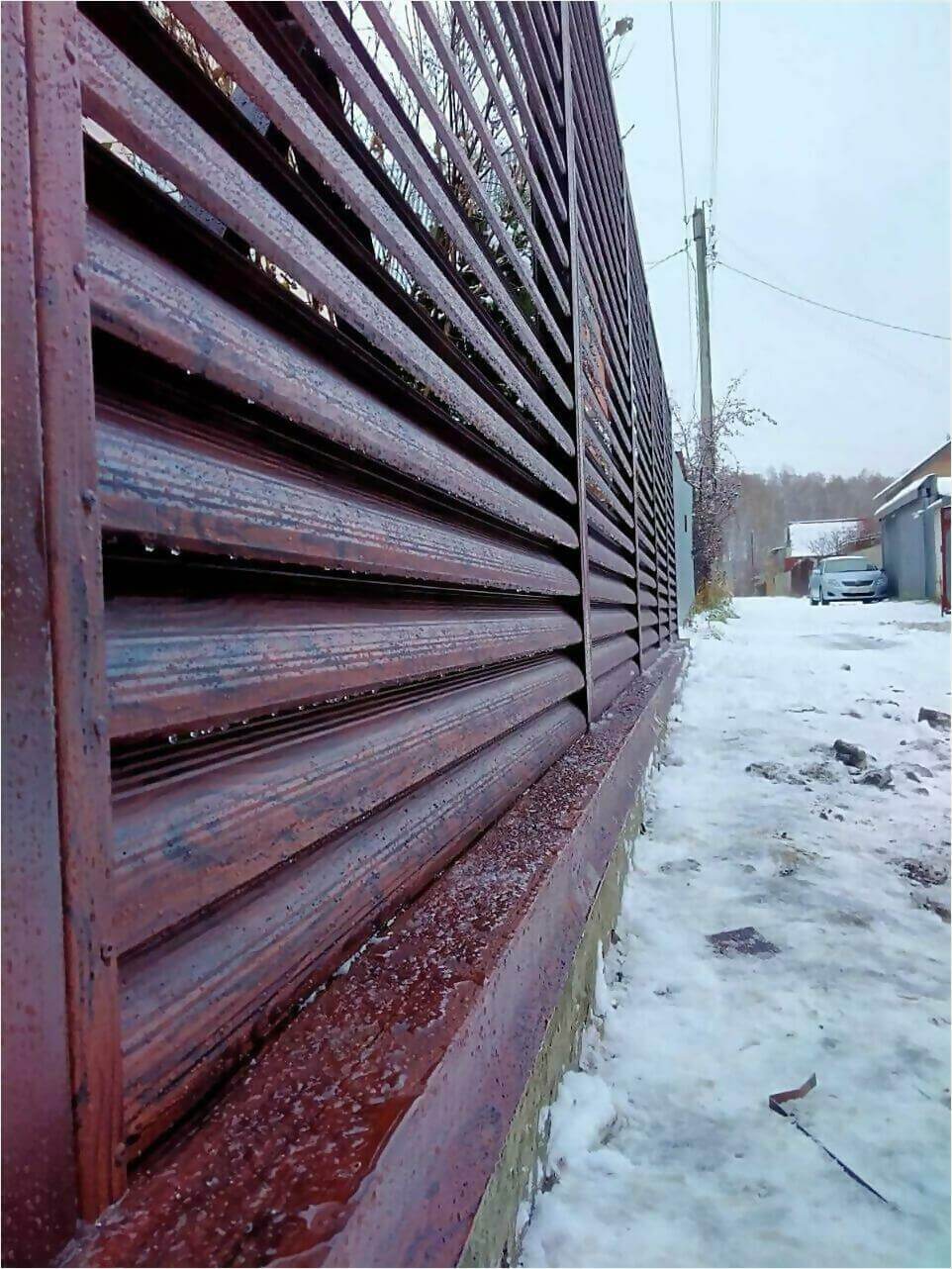 забор-жалюзи Каштан Красный фото3 в Алматы