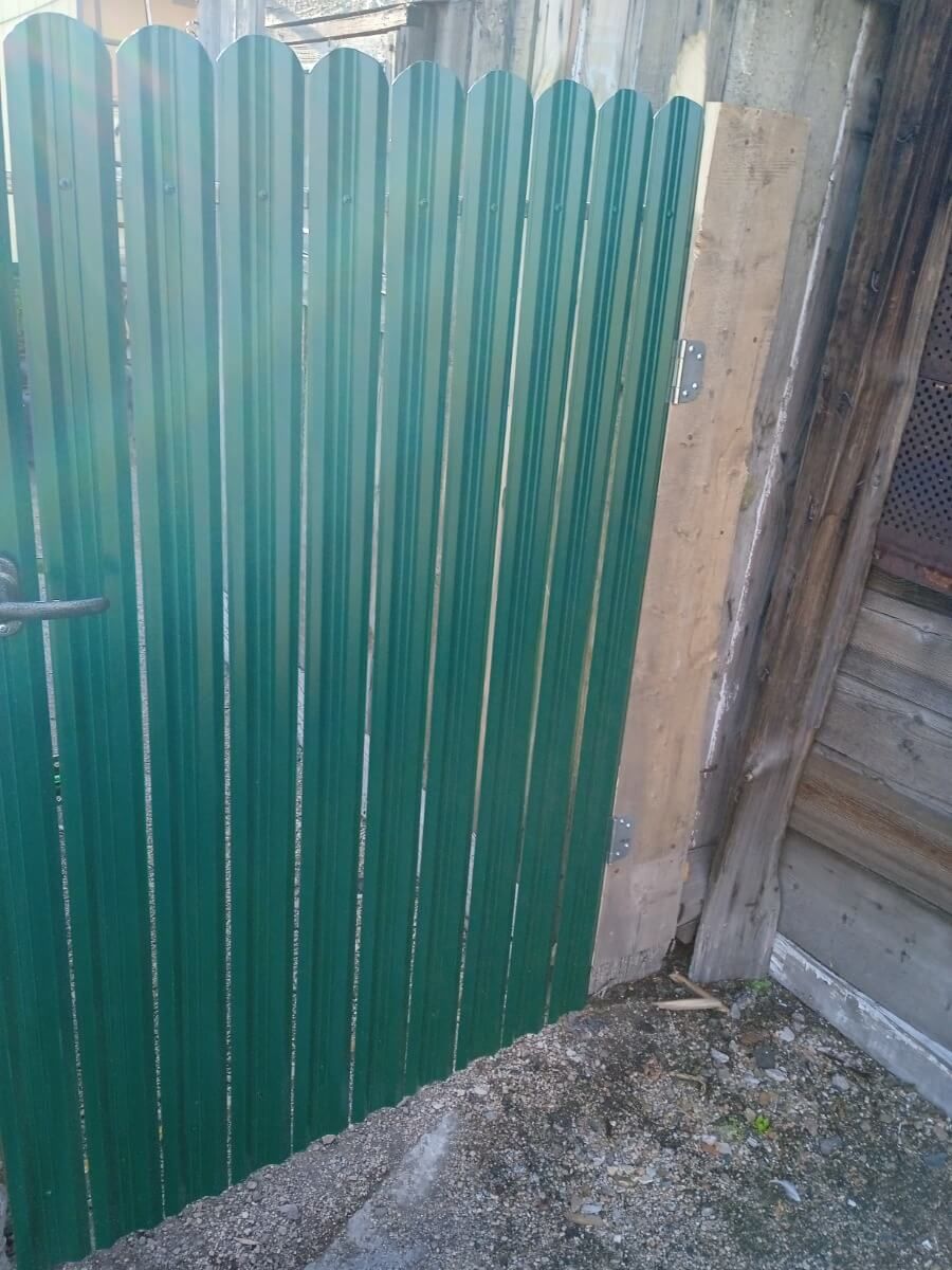 Калитка из штакетника ЭКО-М RAL6005/6005 Зеленый Мох двусторонний фото 1 в Алматы