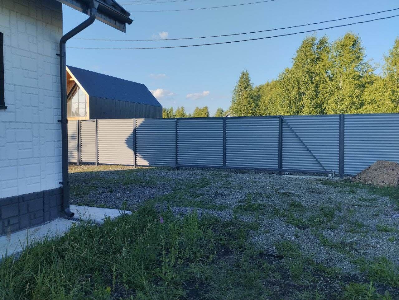 Забор из ламелей еврожалюзи 20м RAL7004 Серый фото 4 в Алматы