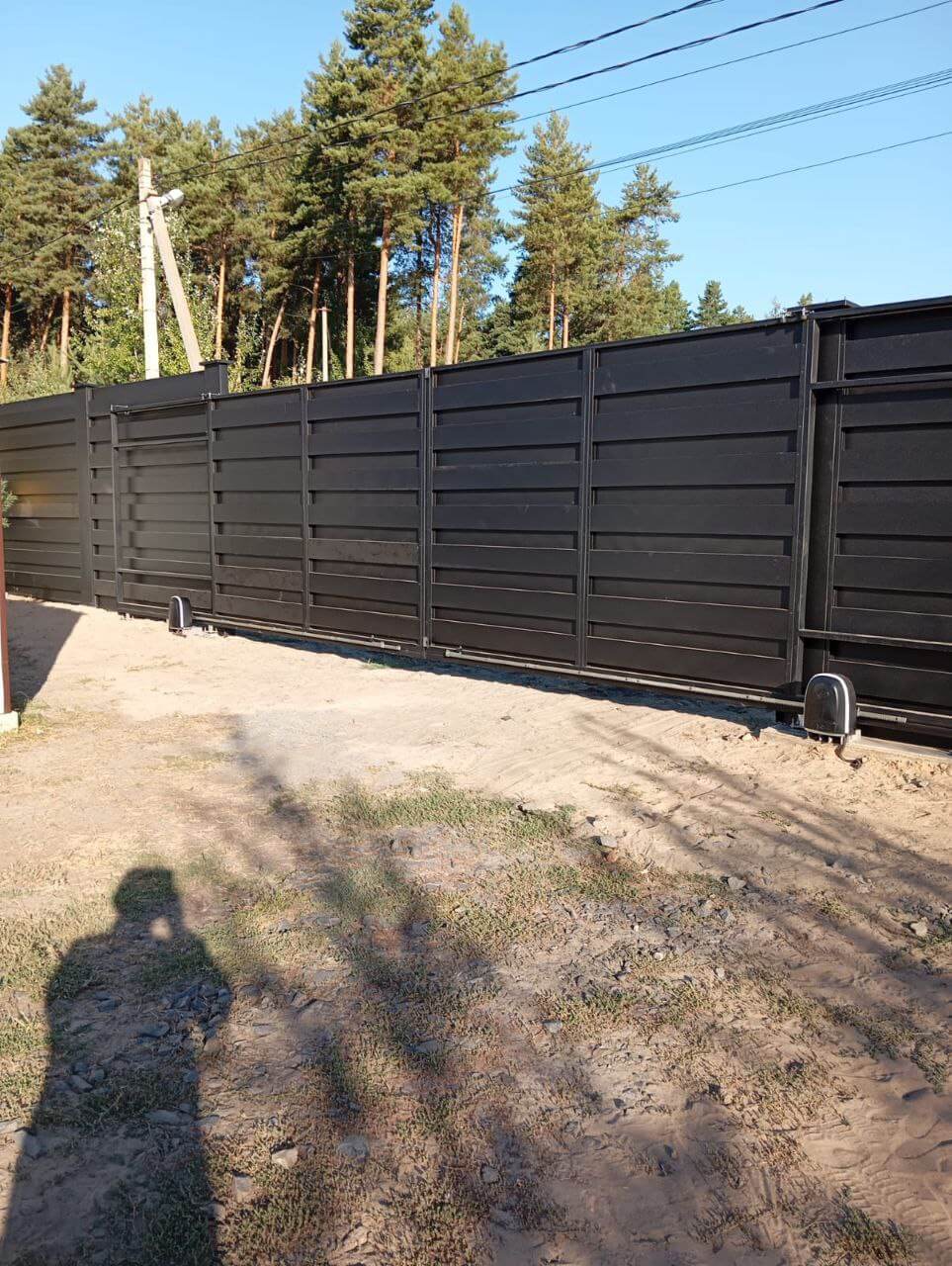 Забор-ранчо из металлопланкена 37м RAL9005 Черный МАТТЕ фото 1 в Алматы