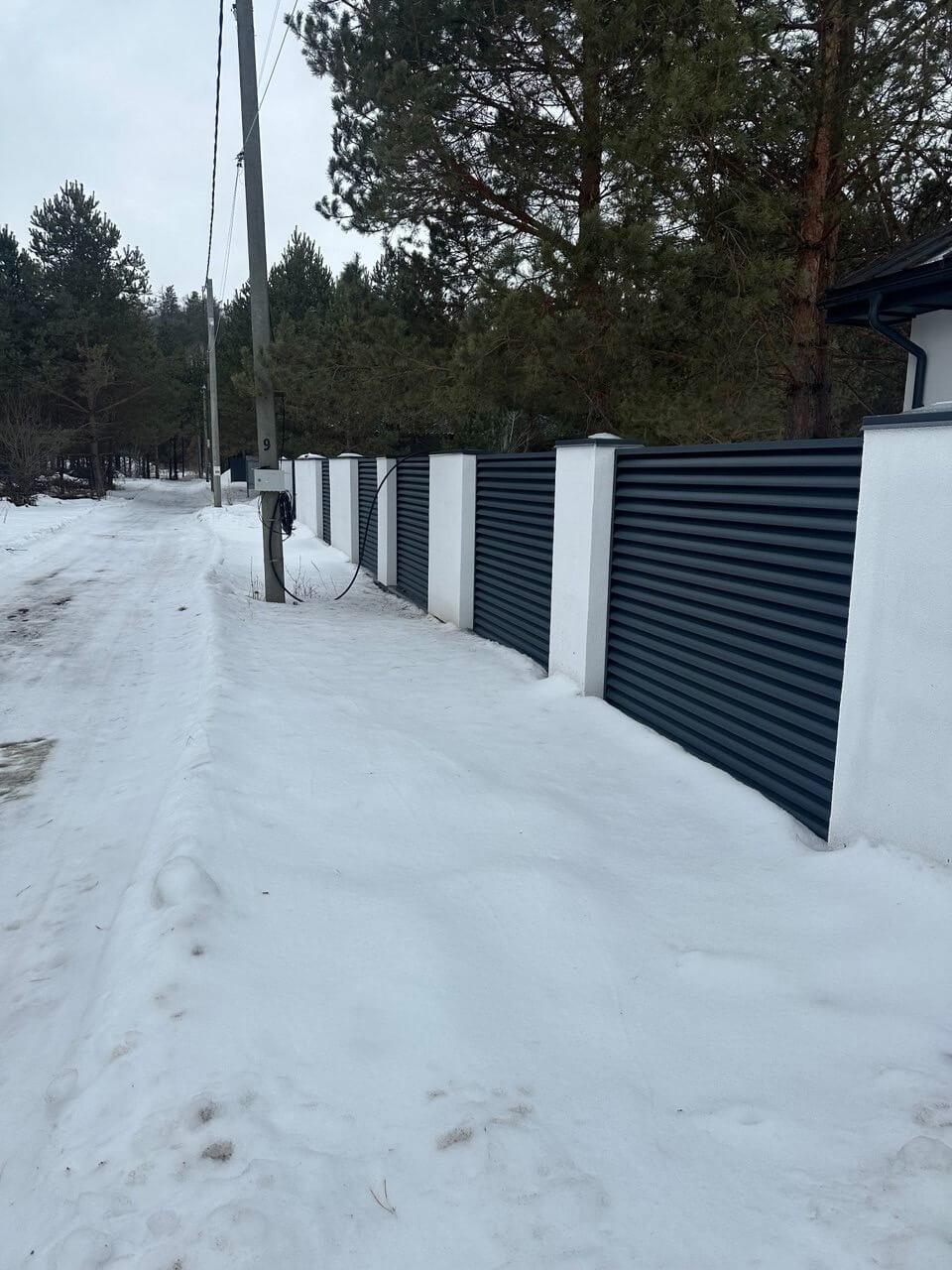 Забор-жалюзи 76м RAL7024/7024 Серый Графит двусторонний МАТТЕ фото 5 в Алматы