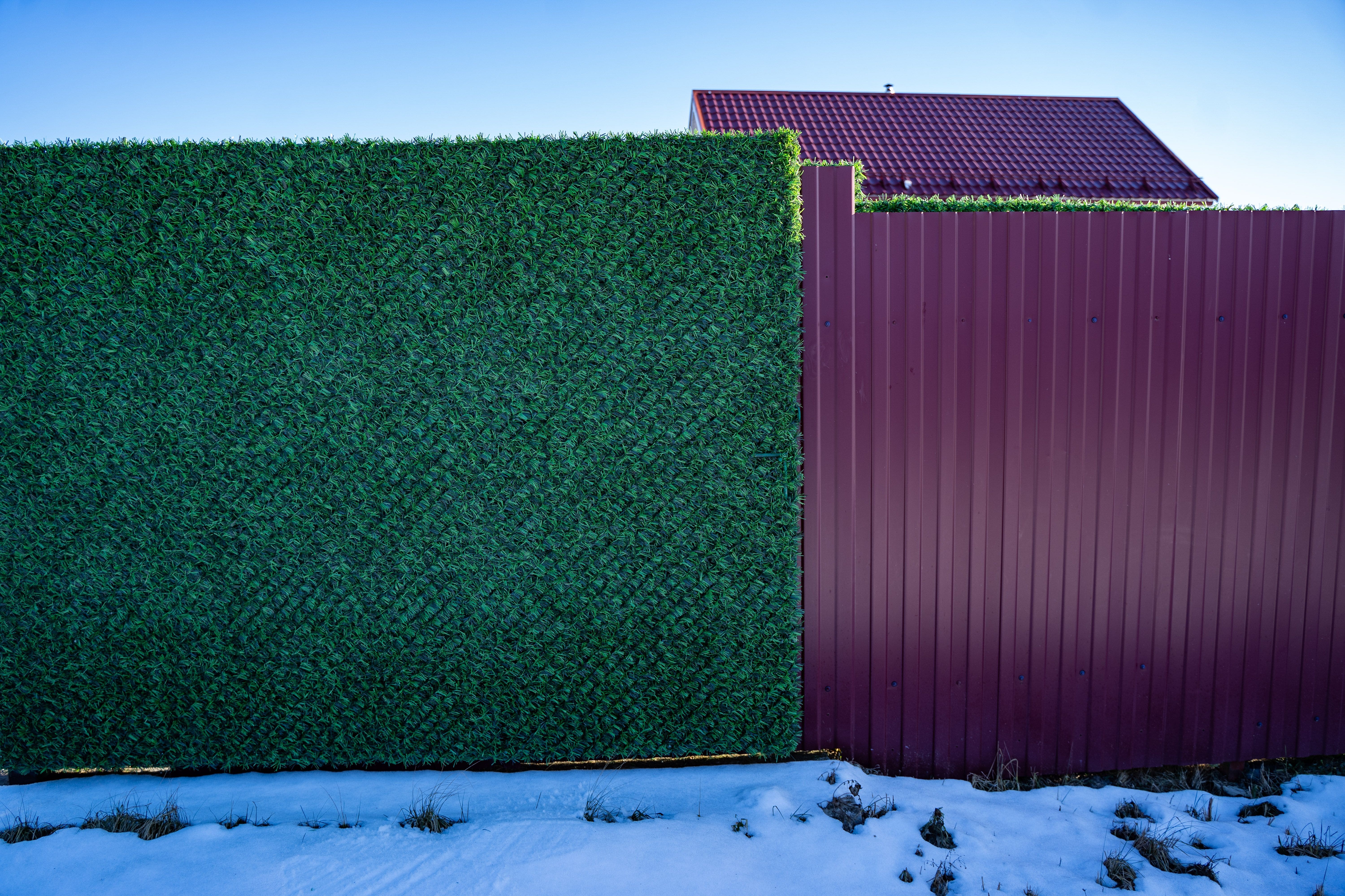 Вечнозеленый забор Grass Fence рулон 2м фото 2 в Алматы