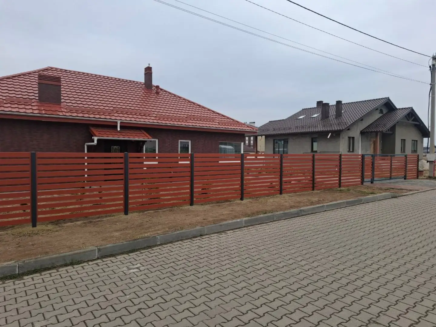 Забор-ранчо из металлопланкена 18м RAL8004 Терракотовый фото 1 в Алматы