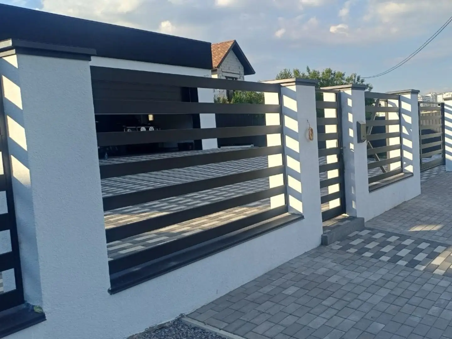 Забор-ранчо из металлопланкена 16м RAL9005 Черный МАТТЕ фото 4 в Алматы